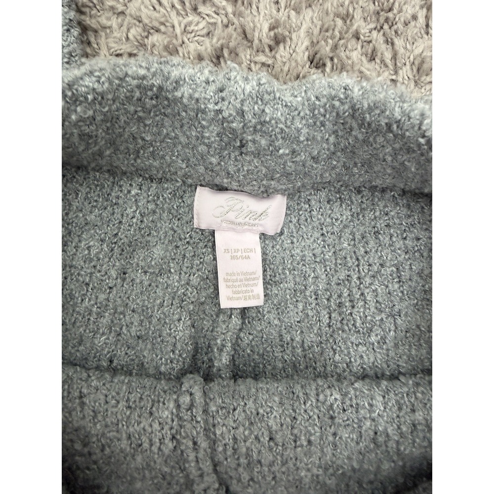 Women's PINK Victoria Secret Warm Fuzzy Sweater Pants Gray Size XS - Picture 3 of 11